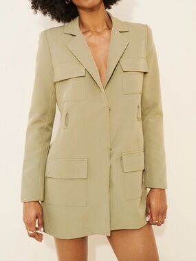 Lioness Blazer Dress Size 4 Green